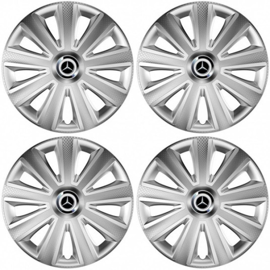 Capace pentru Mercedes 16 Aviator carbon RC 16 silver