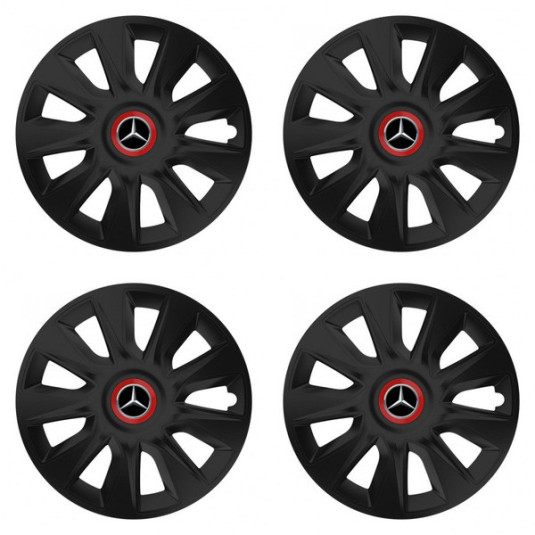 Capace pentru Mercedes 16 STRATOS RR black