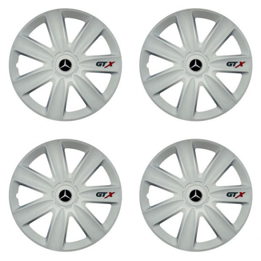 Capacele butucului pentru Mercedes 17 GTX carbon white