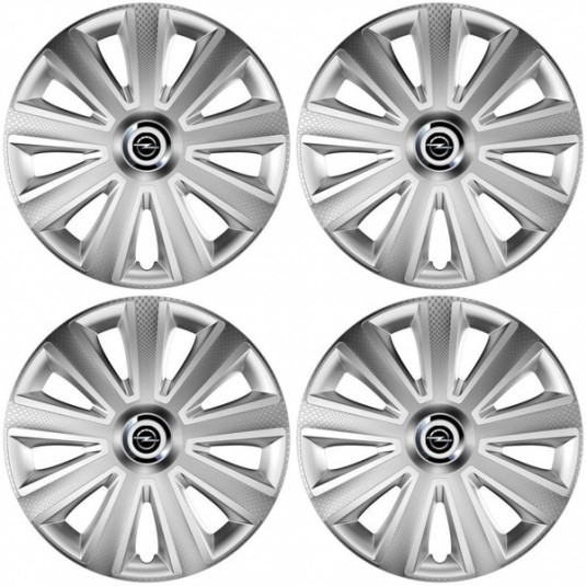 Embleme pentru Opel 14 Aviator carbon RC silver