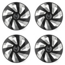 Puklice pentru Opel 14 Vector RC black and silver