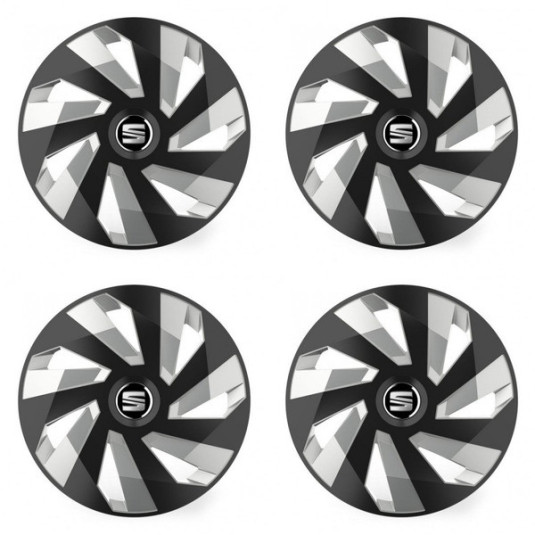 Capacele pentru Seat 14 Vector RC negru și argintiu