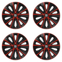 Capace roată pentru Seat 14 RAPIDE red and black