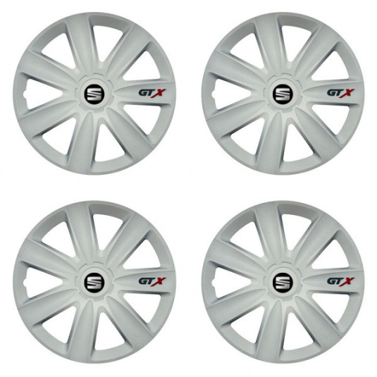 Capacele roților pentru Seat 15 GTX carbon white