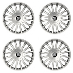 Calote pentru Seat 15 CRYSTAL silver