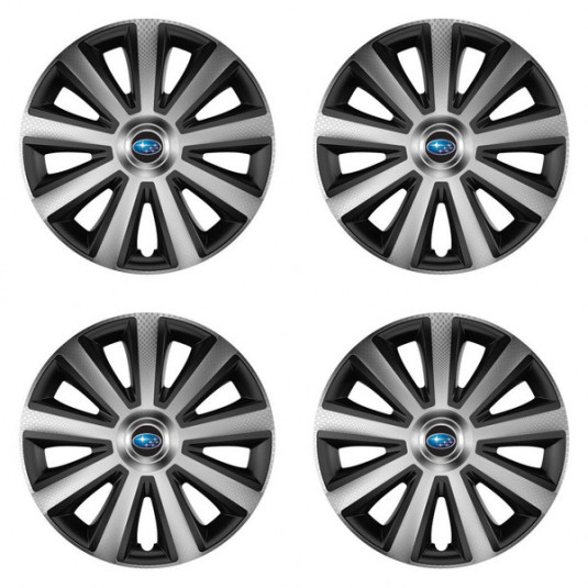 Capace pentru Subaru 15 Aviator carbon silver&black