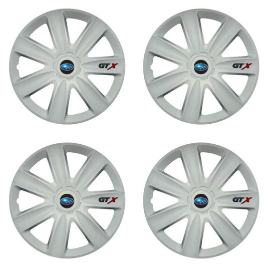 Capace pentru Subaru 16 GTX carbon alb