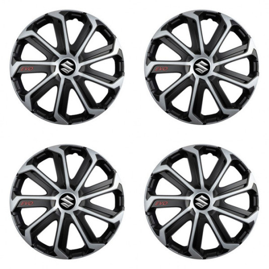Capace roți pentru Suzuki 16 Evo black&silver