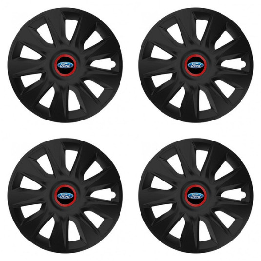 Capace de roată pentru Ford 16 STRATOS RR negru