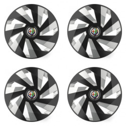 Capace pentru Alfa Romeo 14 Vector RC negru și argintiu