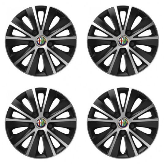 Capace pentru Alfa Romeo 14 RAPIDE argintiu și negru