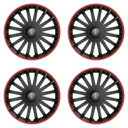 Capace pentru Alfa Romeo 15 CRYSTAL RO negru