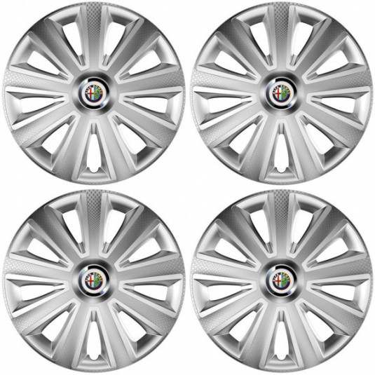 Capace roți pentru Alfa Romeo 16 Aviator carbon RC 16 argintiu