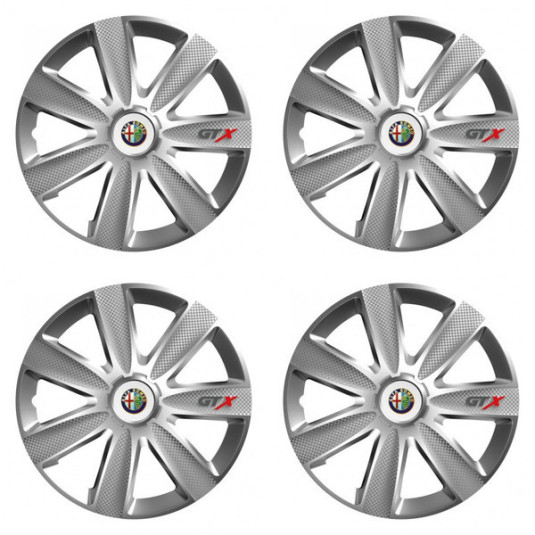 Capace pentru Alfa Romeo 16 GTX CARBON silver