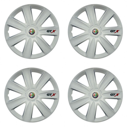 Capace jante Alfa Romeo 17 GTX carbon white