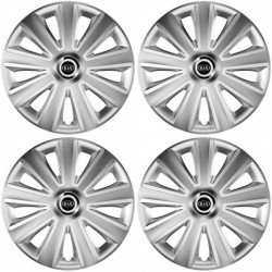 Capace pentru Kia (logo vechi) 14 Aviator carbon RC silver
