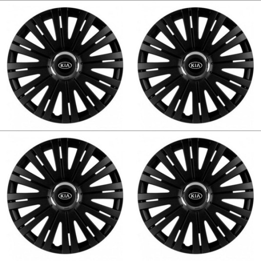 Capace roată pentru Kia (logo vechi) 14 ACTIVE RC BLACK