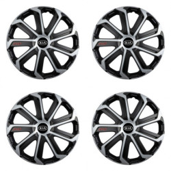 Capace pentru Kia (logo vechi) 16 Evo black&silver