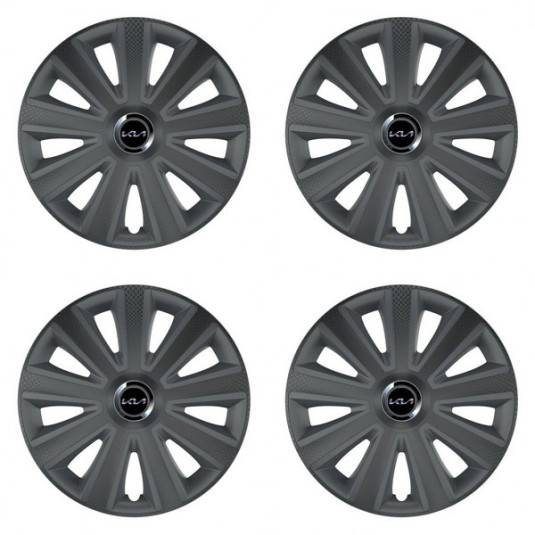 Capace roată pentru Kia (logo nou) 15 Aviator carbon grafit