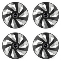 Capace roată pentru Kia (logo nou) 15 Vector RC black and silver