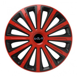 Capace pentru Kia (logo nou) 15 TREND roșu și negru