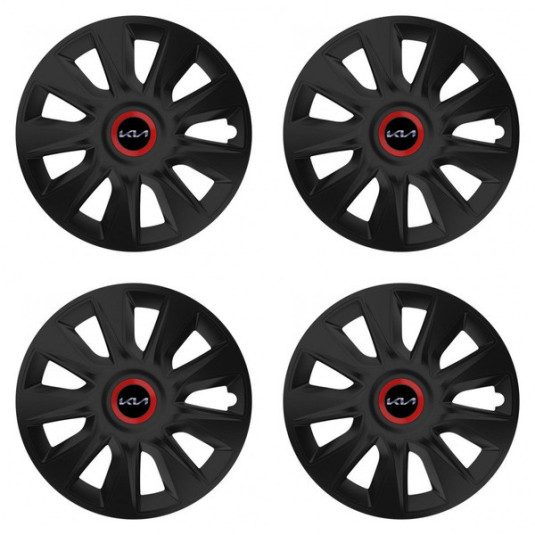 Capace pentru Kia (logo nou) 15 STRATOS RR black
