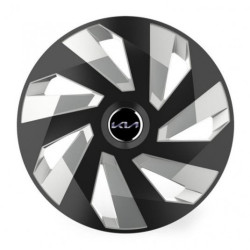 Capace pentru Kia (logo nou) 16 Vector RC negru și argintiu
