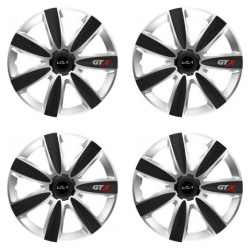 Capacele roților pentru Kia (logo nou) 16 GTX CARBON silver/black