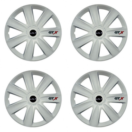 Capace roți pentru Kia (logo nou) 17 GTX carbon white