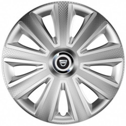 Capace roți pentru Dacia (logo vechi) 14 Aviator carbon RC silver