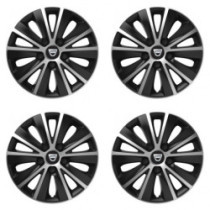 Capace roți pentru Dacia (logo vechi) 14 RAPIDE silver and black