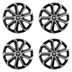 Capace pentru Dacia (logo vechi) 15 Evo black&silver