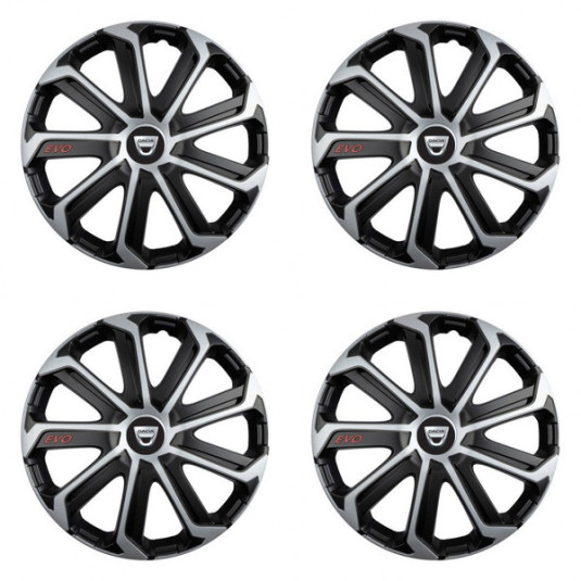 Capace pentru Dacia (logo mai vechi) 16 Evo black&silver