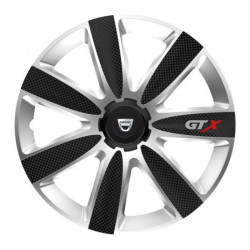 Capace pentru Dacia (logo vechi) 16 GTX CARBON argintiu/negru