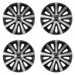 Capace pentru Dacia (logo nou) 14 Aviator carbon silver&black