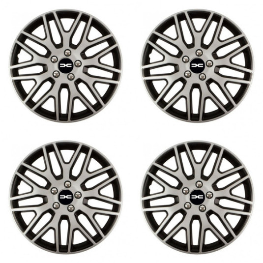 Capacele pentru Dacia (logo nou) 14 Dakar NC silver and black