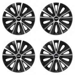 Capace pentru Dacia (logo nou) 14 RAPIDE argintiu și negru