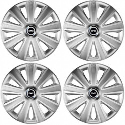 Capace de roată pentru Dacia (logo nou) 15 Aviator carbon silver