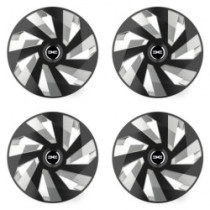Capace roți pentru Dacia (logo nou) 15 Vector RC black and silver