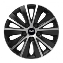 Capace pentru Dacia (logo nou) 15 RAPIDE argintiu și negru