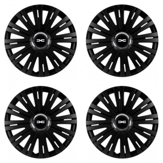 Capace pentru Dacia (logo nou) 16 ACTIVE RC BLACK