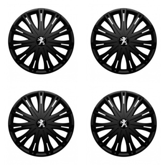 Capace de roți pentru Peugeot (logo mai vechi) 15 SPARK BLACK