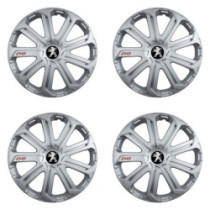 Capace pentru Peugeot (logo vechi) 16 Evo silver