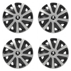 Capace pentru Peugeot (logo mai vechi) pentru furgonete 16 Craft silver and black