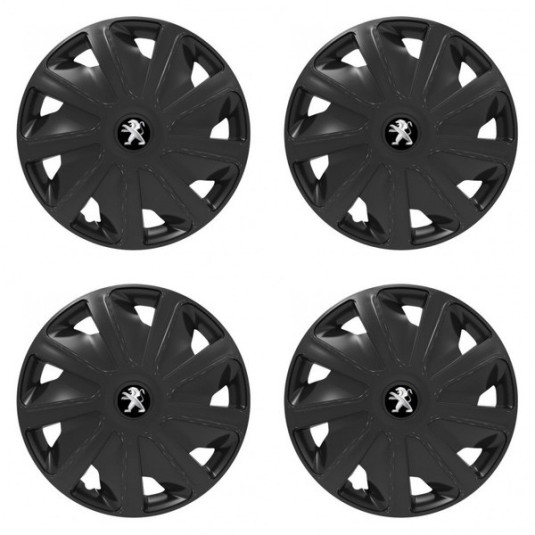 Dop roată pentru Peugeot (logo vechi) pentru furgoalete 16 Craft black