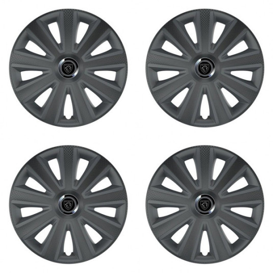 Capace pentru Peugeot (logo nou) 14 Aviator carbon RC grafit