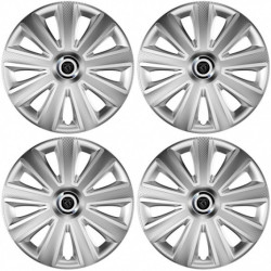 Capace pentru Peugeot (logo nou) 16 Aviator carbon RC 16 silver