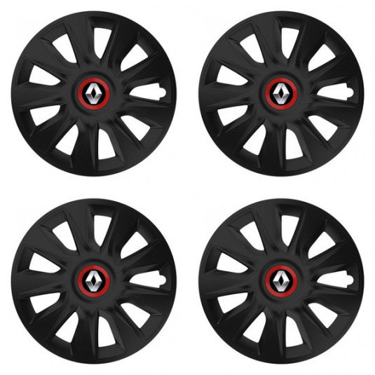 Capace pentru Renault (logo vechi) 16 STRATOS RR black