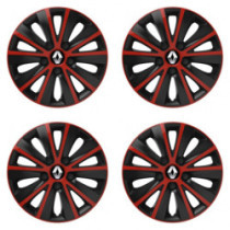 Capace pentru Renault (logo vechi) 16 RAPIDE red and black