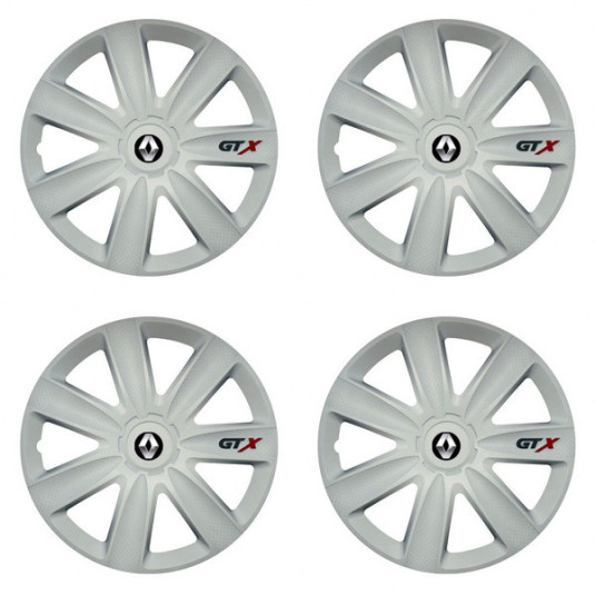 Capace roti Renault (logo vechi) 17 GTX carbon alb